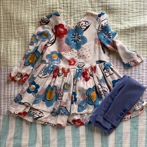 Marks & Spencer dress and leggings, size 1-1.5 yrs